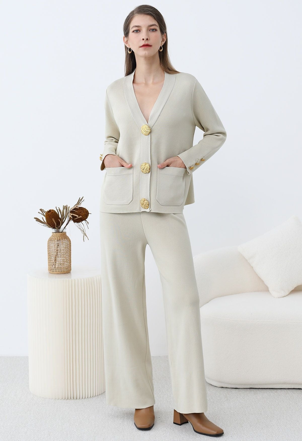 Cardigan Élégant & Pantalon Assorti