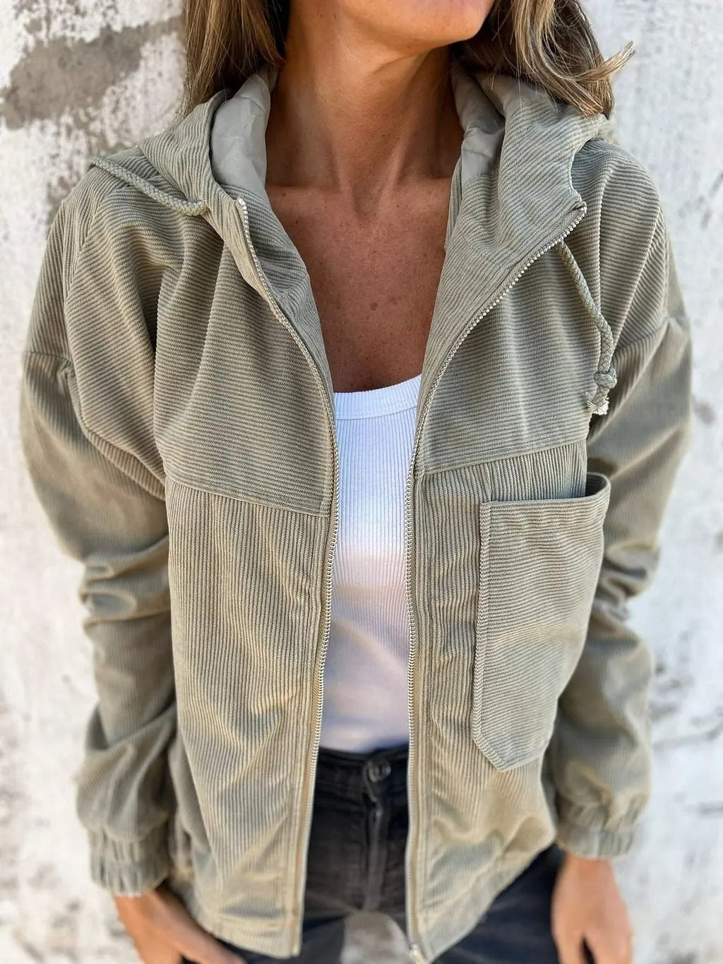 Veste Velours Côtelé Femme